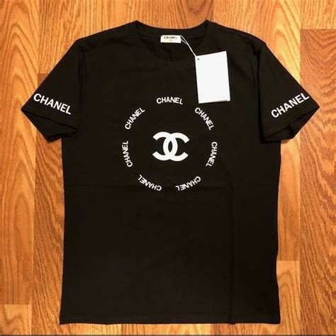 chanel blue t shirt|authentic Chanel t shirt.